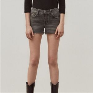 All Saints Lea Denim Gray Shorts
